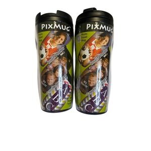 PixMug Photo Travel Mug Set Of 2 NWOT
